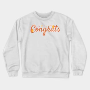 Congrats With Birds and Flowers Crewneck Sweatshirt